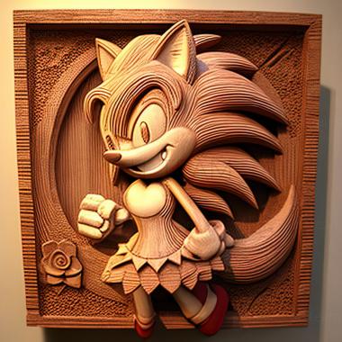 3D модель Святая Эми Роуз из Sonic the Hedgehog (STL)